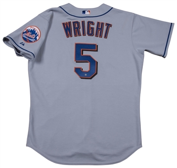 2006 David Wright Game Used and Signed NLDS New York Mets Road Jersey Worn on 10/07/06 (MLB Authenticated & Mets-Steiner LOA)